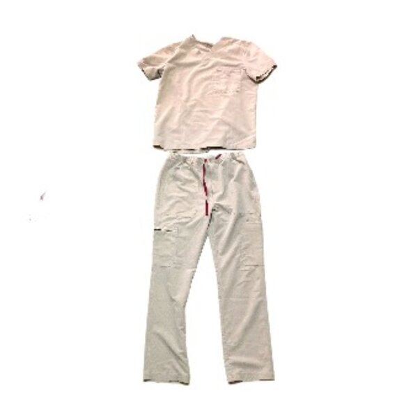 Figs Scrubs Set, Size Medium, in Beige - Picture 1 of 9